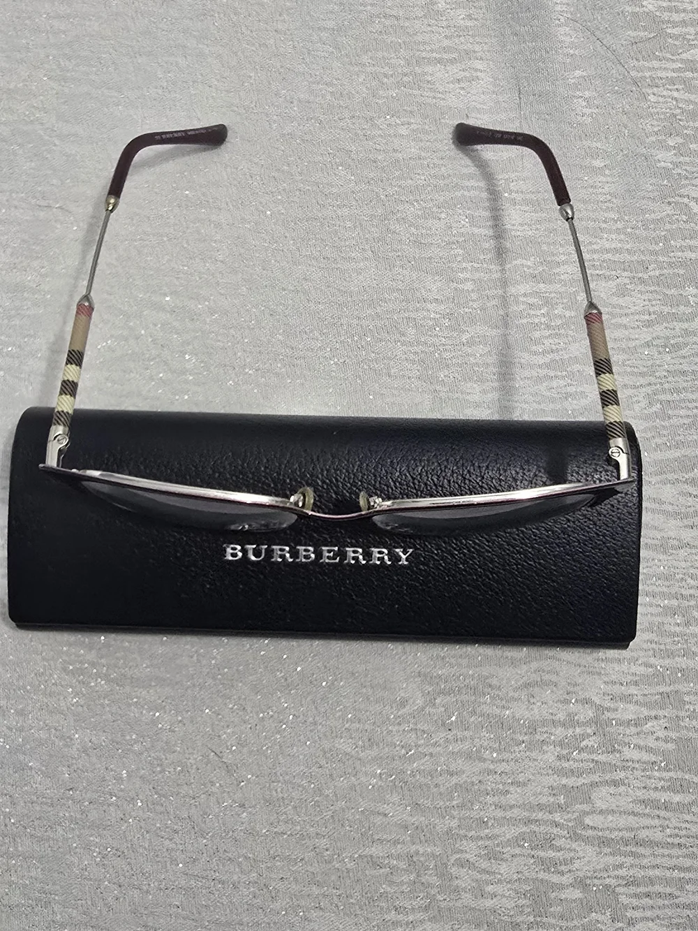 Burberry Alma Cat-Eye Glasses in Bordeaux and Light Gold